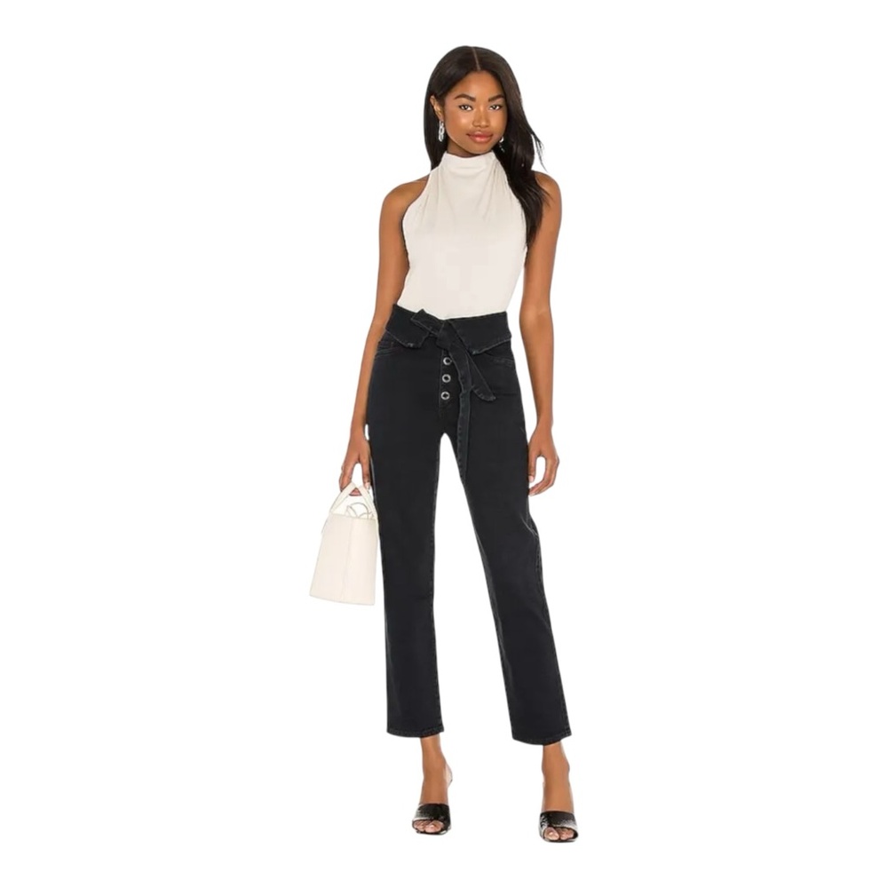 LE JEAN High Rise Valentina Jean Raven Wash 30